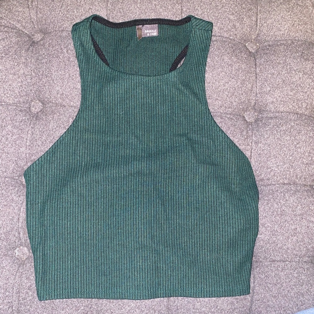 Sparkle & Fade Sage Green Razorback tank top - Cotton - Small/Medium